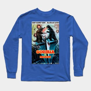 Kaiju Fighting on World Trade Center Long Sleeve T-Shirt